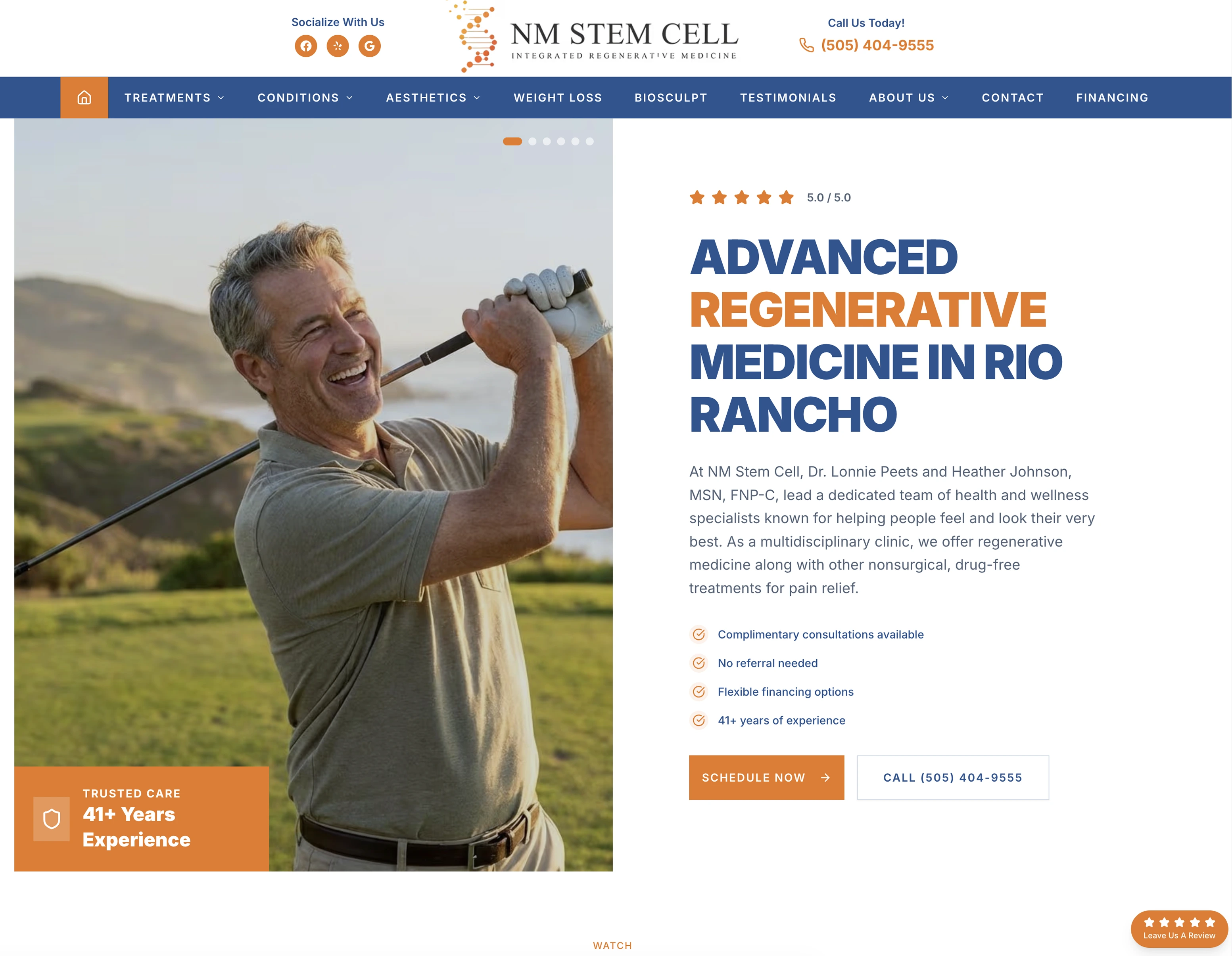 Healthcare website example 1