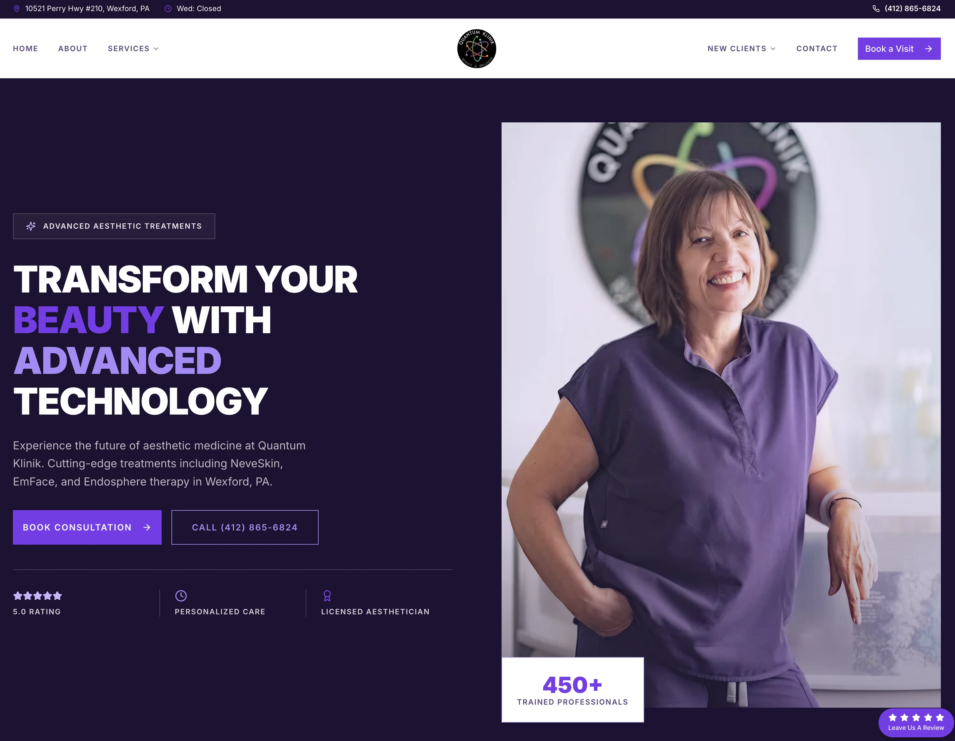 Healthcare website example 3