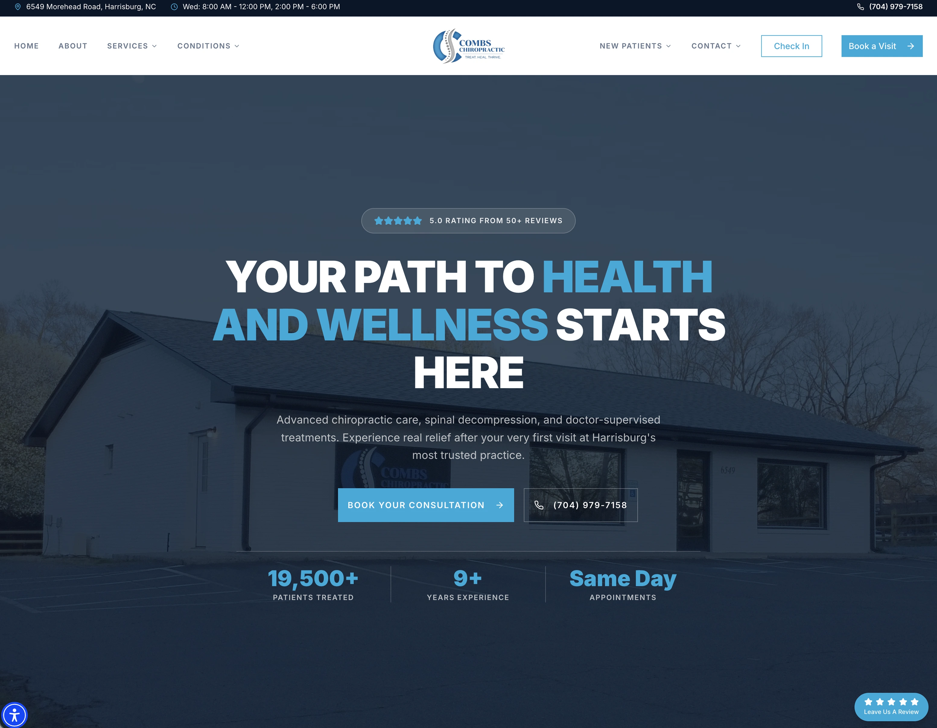 Healthcare website example 2